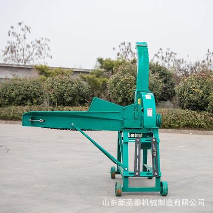 牛场养殖秸秆切断机效果大产量青储秸秆切断机自动进料铡草机视频