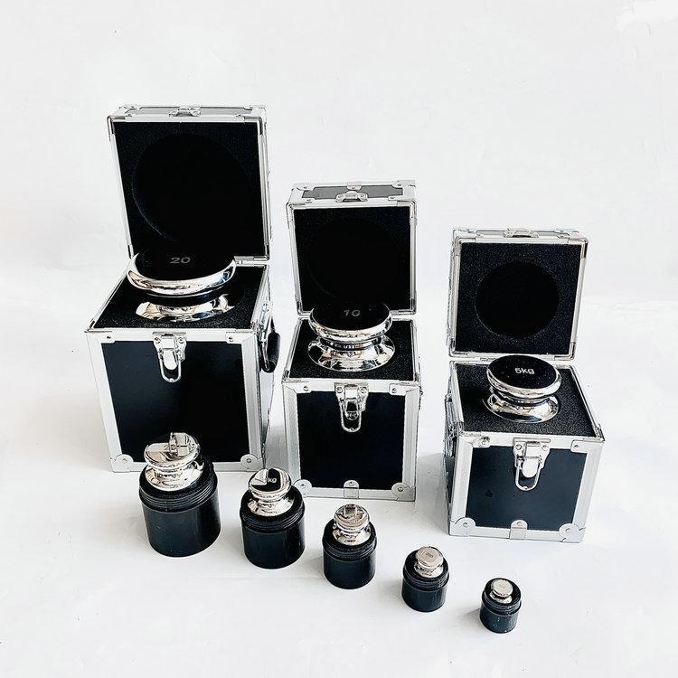 长沙F1级不锈钢标准砝码1mg-100g套装砝码2kg5kg铝盒包装无磁砝码