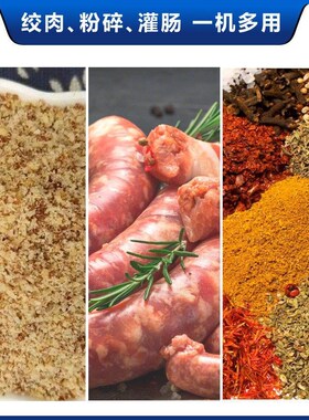 ASAI 山f崎商用绞肉粉碎多356机功K能绞肉研磨两用搅拌机机