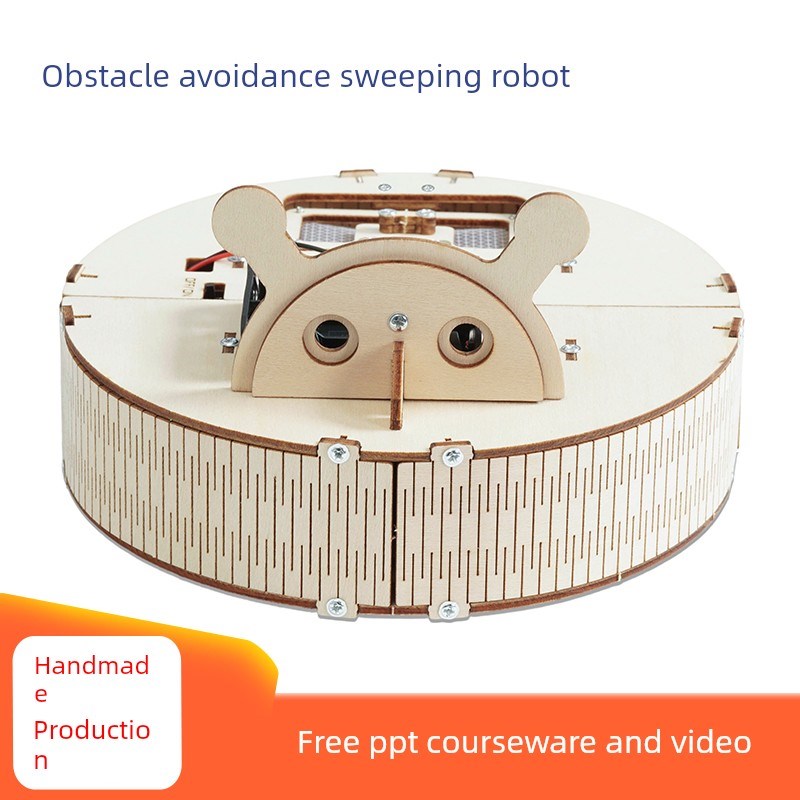 避障扫地机器人科技小生产中小学生手工J组装材料包教具彷生机器