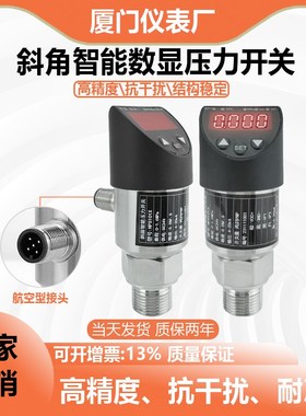 智能数显压力控制器斜面压力开关4-20mA KPNP带两路继电器可调液