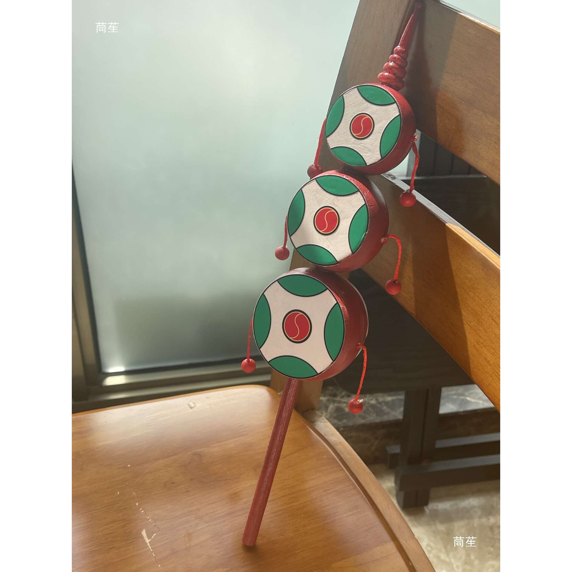 复原古画北宋货郎拨浪鼓儿童玩具复古汉服古风走秀新中式拍摄道具