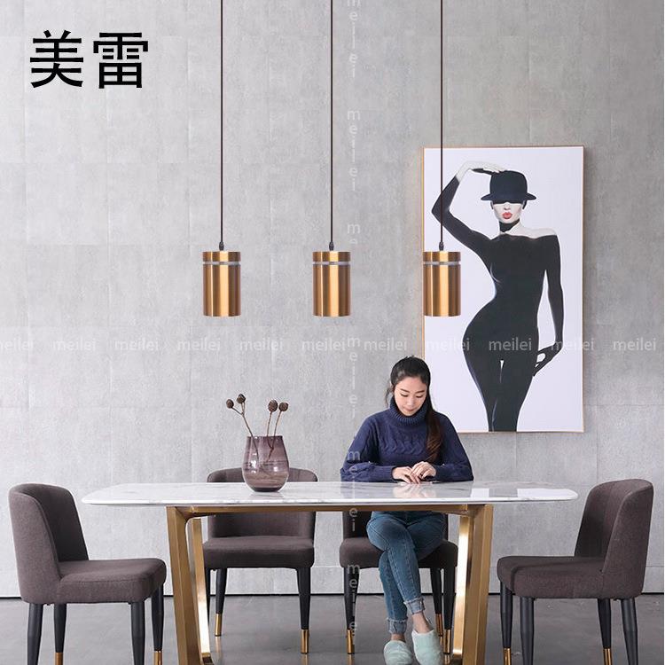 工业风金色吊灯创意个性饭店餐厅吧台店铺商用吊灯卧室床头小吊灯