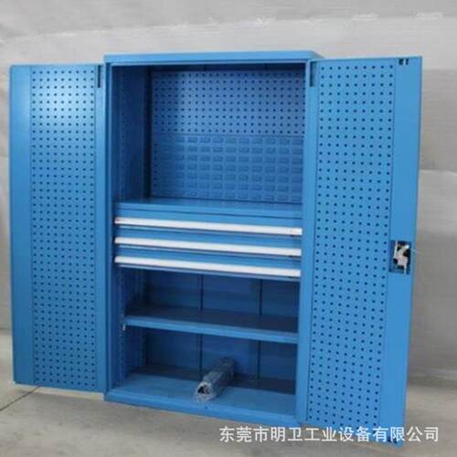 重型工具柜双开门车间五金工具收纳柜可加抽屉挂板1.2材质储物