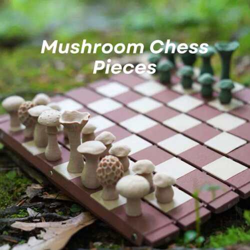 Roll-Up Forest Chess Set - Log  卷起式森林象棋套装3d打印爆款