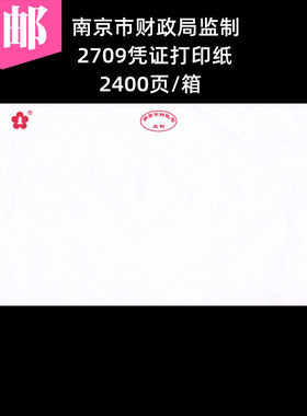 南京市财政局监制2709凭证打印纸记帐办公空白激打针打电脑纸W-3