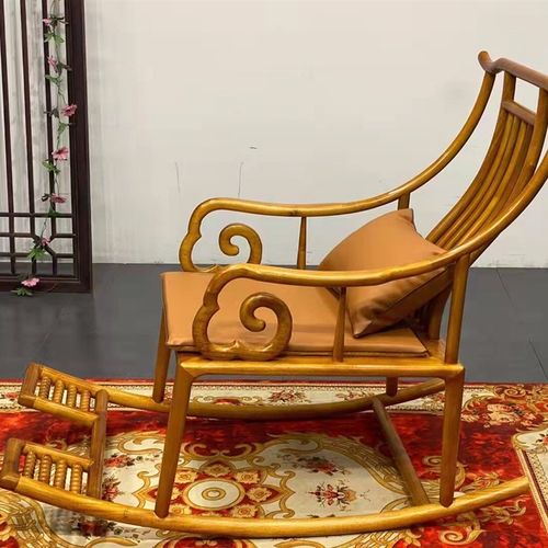 金丝楠木摇摇椅白楠午休椅休闲椅阳台椅办公室休闲区老人长辈礼品