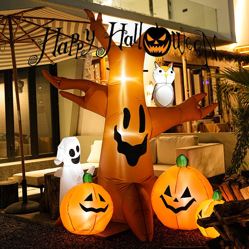 万圣节充气南瓜灯气模气球装饰品幼儿园主题场景布置道具摆件装扮