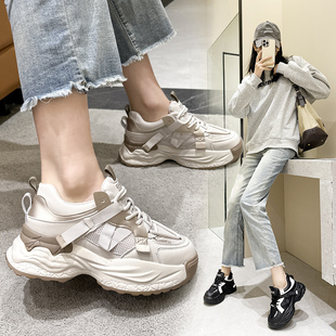 轻便休闲网红炸街潮酷2023新款 女313233厚底运动鞋 秋冬 老爹鞋 小码