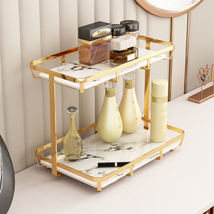 放化妆品的架子置物架一体桌面卫生间梳妆台上的多层收纳架高级感