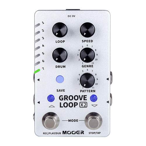 MOOER魔耳Groove loop X2电吉他单块效果器鼓机乐句循环自动对齐