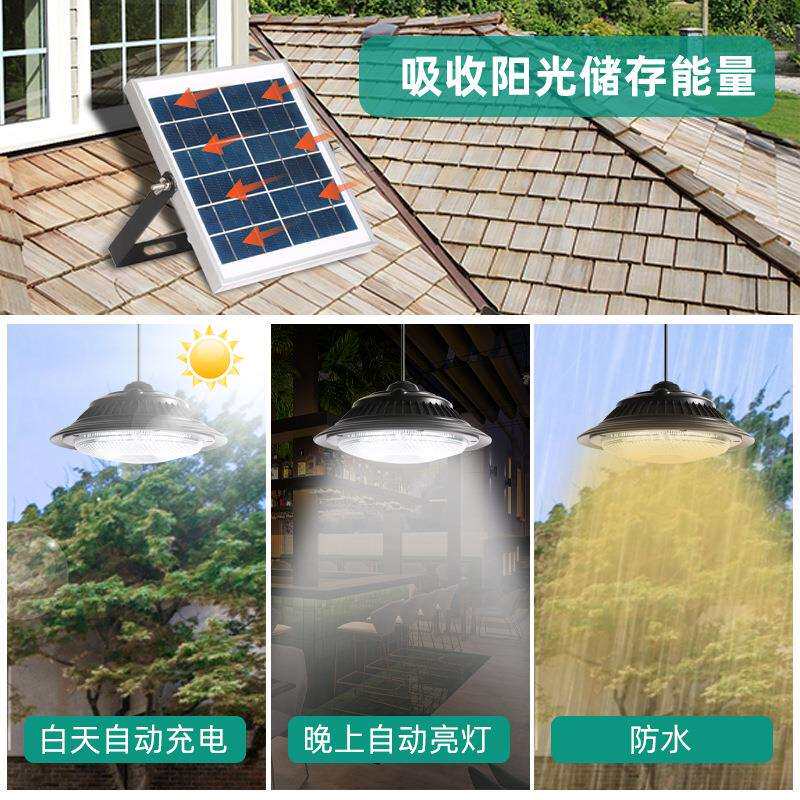 亚马逊新款太阳能吊灯人体感应LED小夜灯户外防水照明创意庭院X20