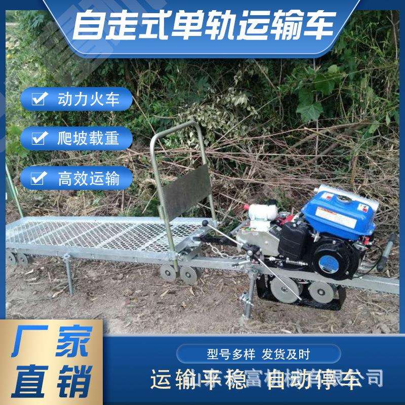 单轨运输车 山地丘陵搬运工具 水稻苗圃蔬菜果园送苗车