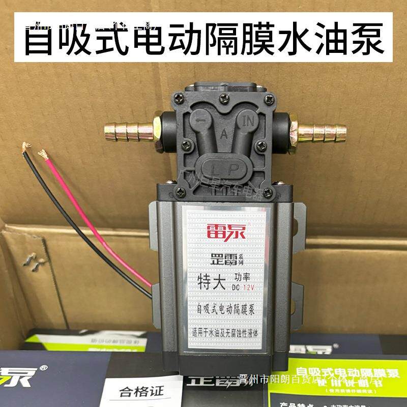 25款货车油箱电动油泵大功率抽油器12V24V汽油泵柴油泵水泵自吸泵