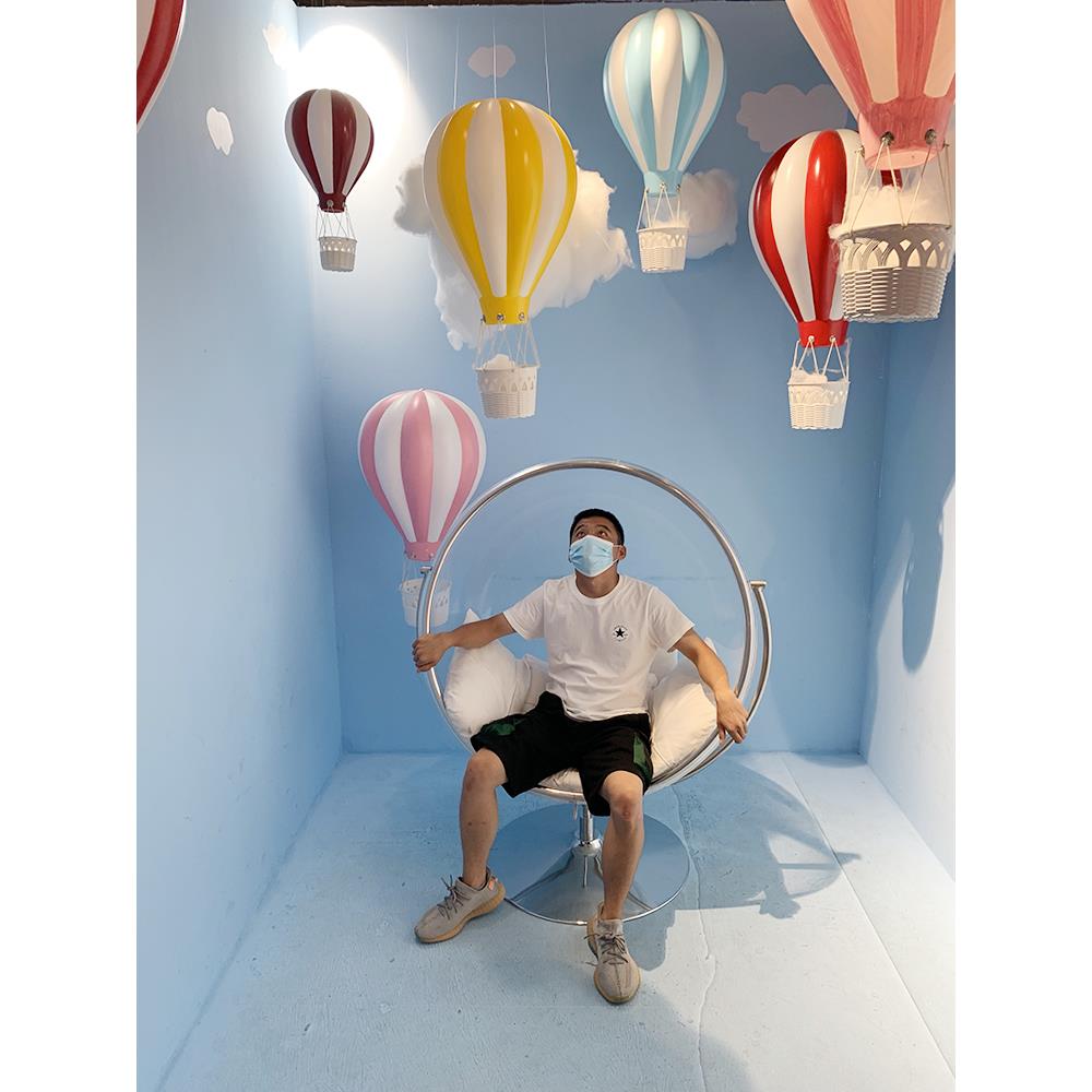 游乐园装饰开业美陈道具塑料热气球吊饰商超店铺展厅布置创意挂饰
