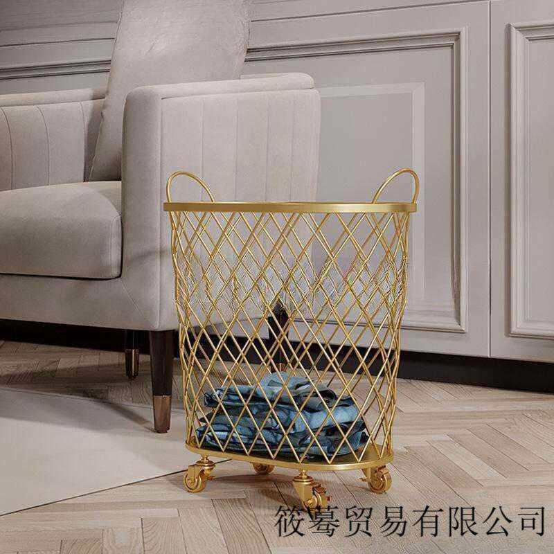 北欧浴室脏衣篓洗衣篮垃圾桶衣物玩具收纳蓝脏衣服收纳框
