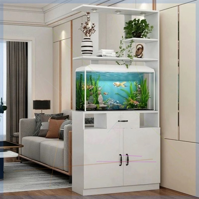 隔断柜家用客厅餐厅欧式简约现代入户玄关柜门厅T柜屏风小型鱼缸