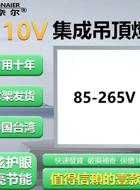 低压平板灯24V36V48V电压船舶专用集成吊顶600x600led平板灯110V