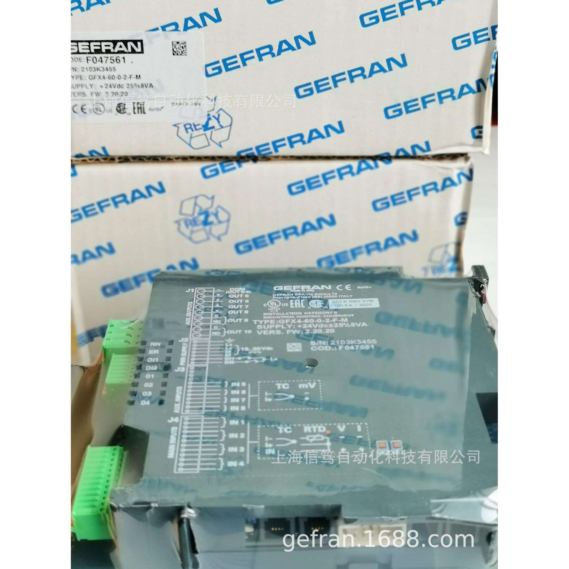 意大利GEFRAN杰佛伦控制器GFX4-60-0-2-F-M F047561
