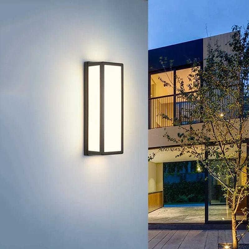 现代简约LED户外壁灯简约黑色卧室床头客厅酒店走廊创意个性壁灯