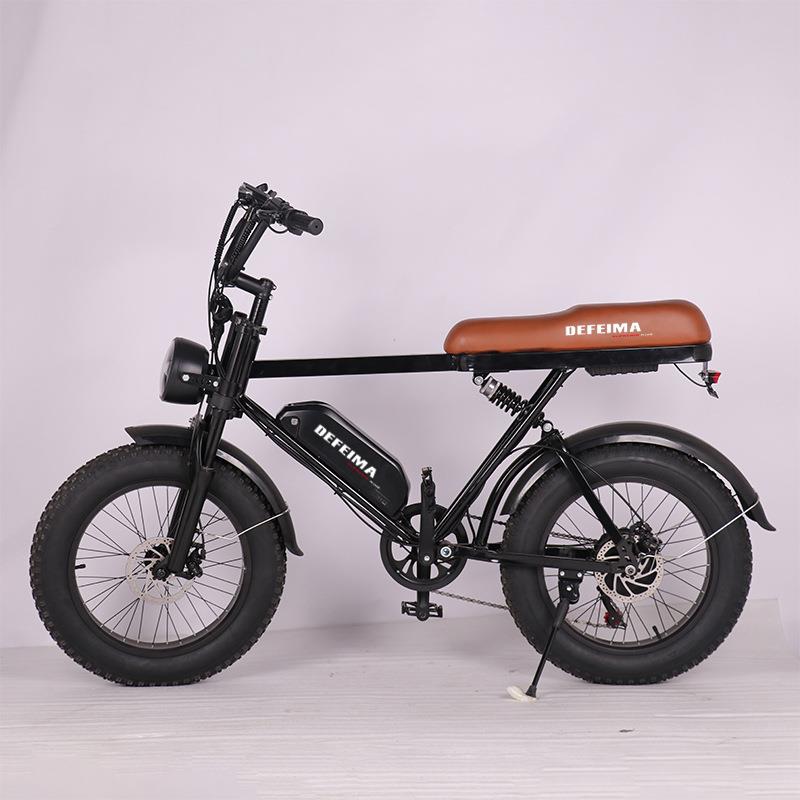 E-bike20寸4.0肥胎7变速越野电动单车复古潮流电动助力自行车欧洲