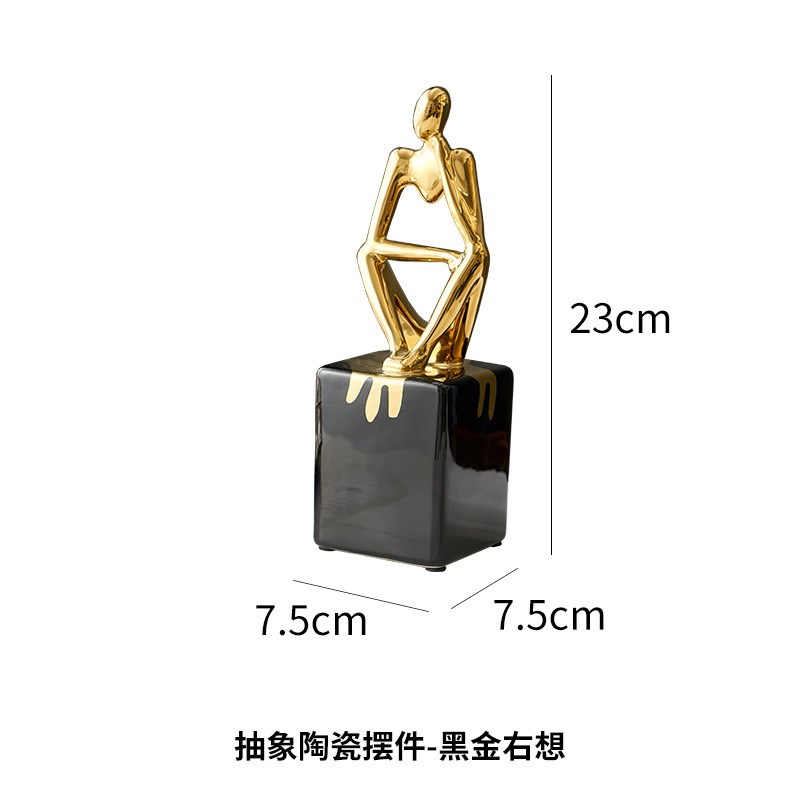 创意抽象人物艺术摆件家r居客厅电视柜酒柜办公室工艺桌面工艺装