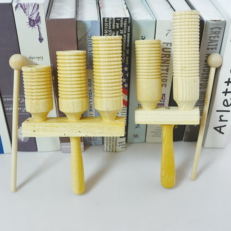 奥尔夫打击乐器高低梆子单双响筒大号幼儿园小学S中学生高中低音