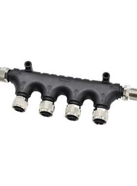 m12分线器T型转接头NMEA2000连接器 6通防水连接器nmea2000转换器