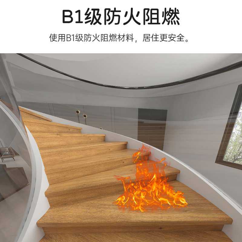 生产楼梯踏步阁楼别墅复式公寓仿实木防滑旋转spc石晶楼梯踏步板