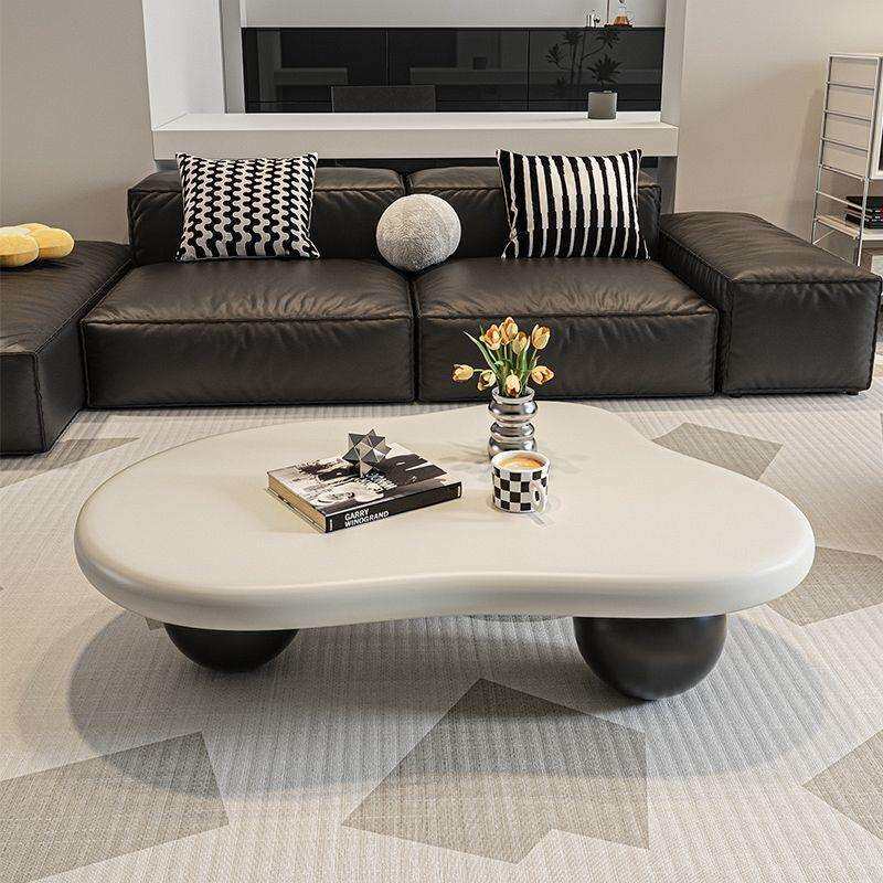 新款家用简约奶油风云朵小茶几搭色云朵茶几法式复古客厅卧室桌子