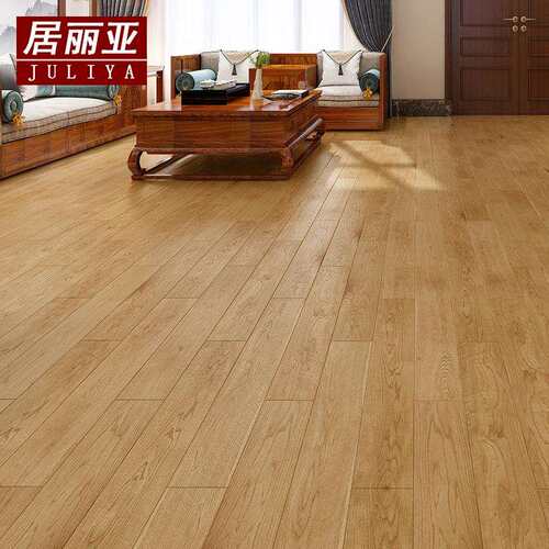 橡木锁扣地热印尼柚木18mm纯实木家用轻奢极简灰色系室内环保地板