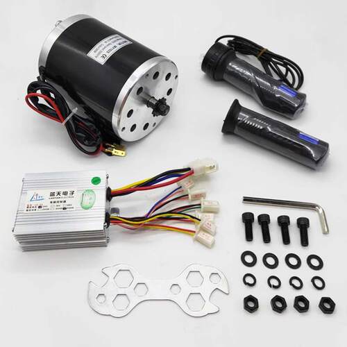 24V/36V/48V/500W/800W/1000W/MY1020直流高速电机控制器转把套件