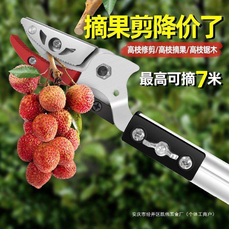 摘水果荔枝枇杷杨梅摘果器摘果伸缩杆采摘器高枝剪高空修枝剪