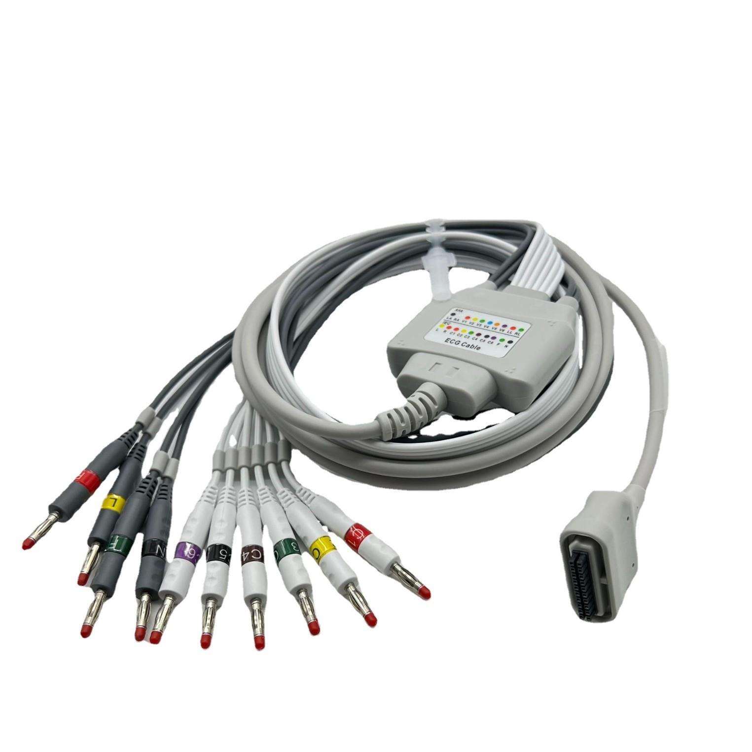 Edan DX12 SE-1515理邦PADECG心电图导联线用于SE-1010 ST-1212