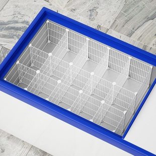 冰柜分格网密网丸子分隔栏隔断分格盒冰柜分类隔板分隔分类神器