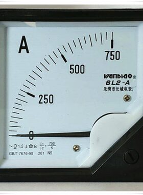 外形L式厂】750【*/交流电流表开孔指针6*0长城807   825A66电表7