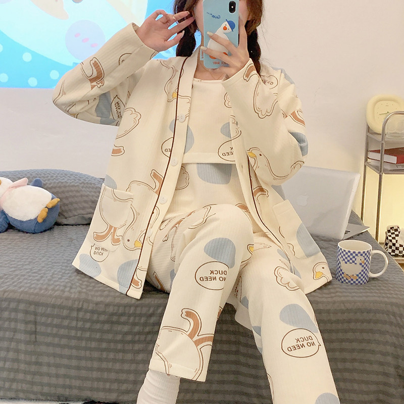 空气棉月子服三件套冬季产后哺乳孕妇睡衣女春秋纯棉加厚款家居服,孕妇装/孕产妇用品/营养,家居服套装,淘宝优惠券,粉丝福利购,淘宝优惠卷