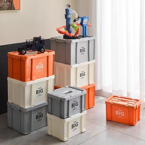 工业风加厚整理箱户外露营车载学生宿舍玩具车用收纳箱大容量家用