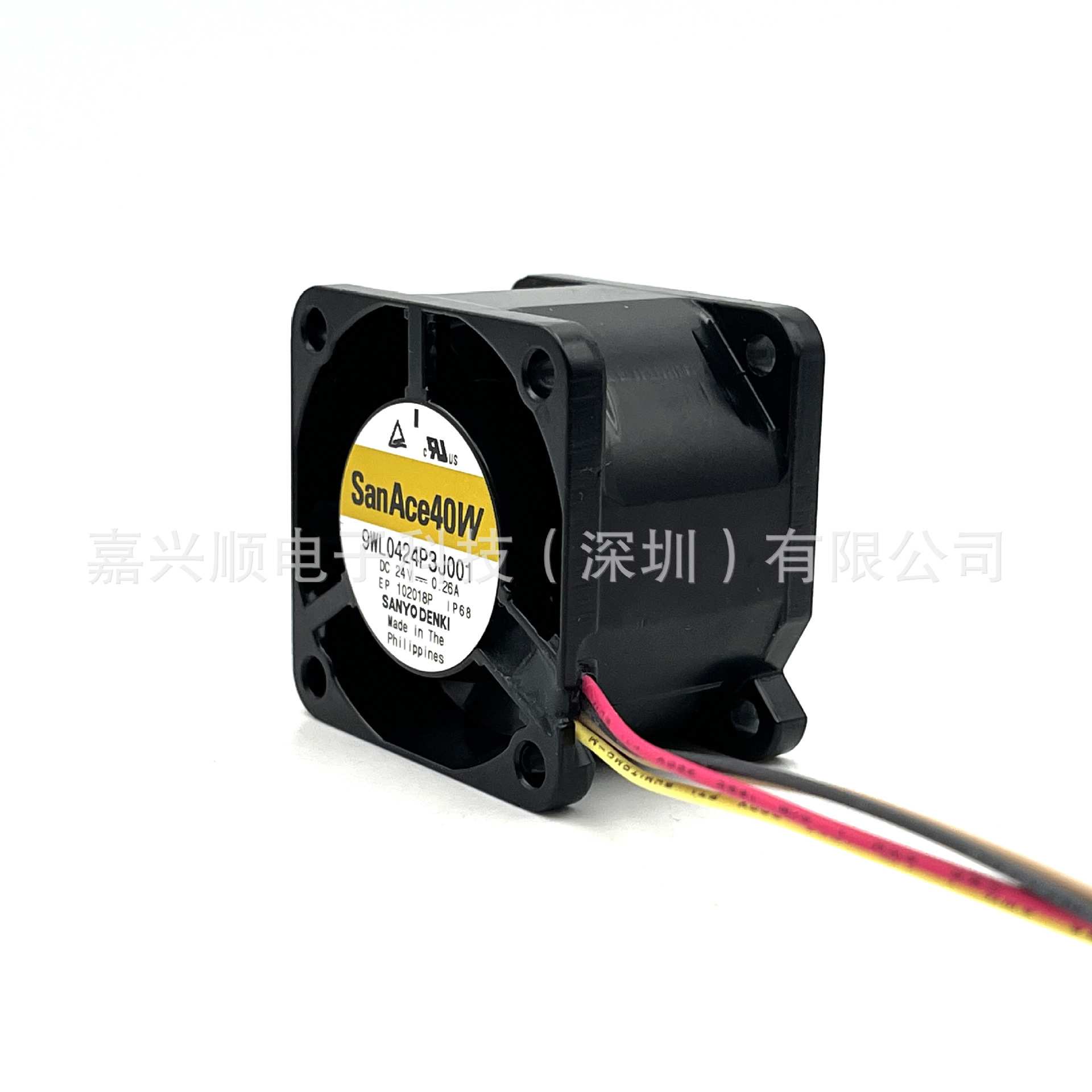 9WL0424P3J001山洋SanAce4028防水散热小风扇 直流24V 17500RPM
