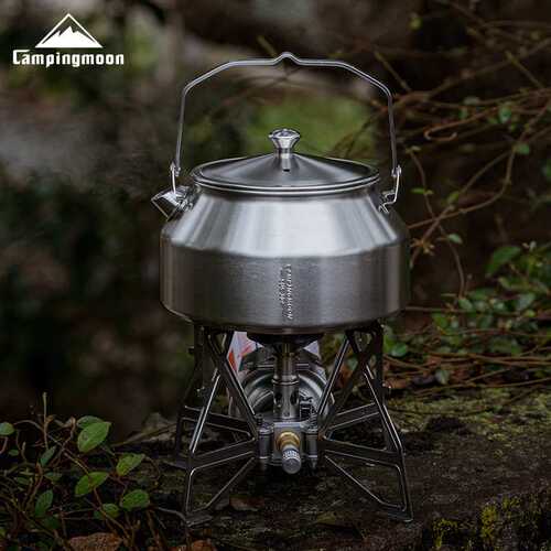 柯曼SW-1露营不锈钢茶壶 登山轻量开水壶泡茶冲咖啡壶户外烧水壶