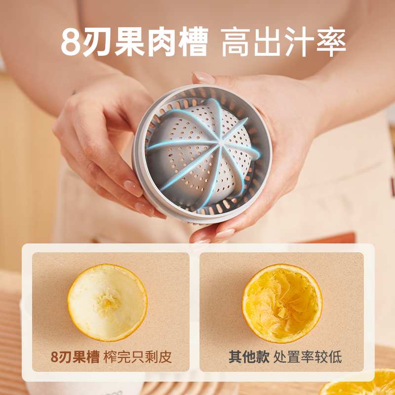 ?意可可便携式果汁机小型运动随身杯橙子鲜榨原汁压柠檬手动榨汁