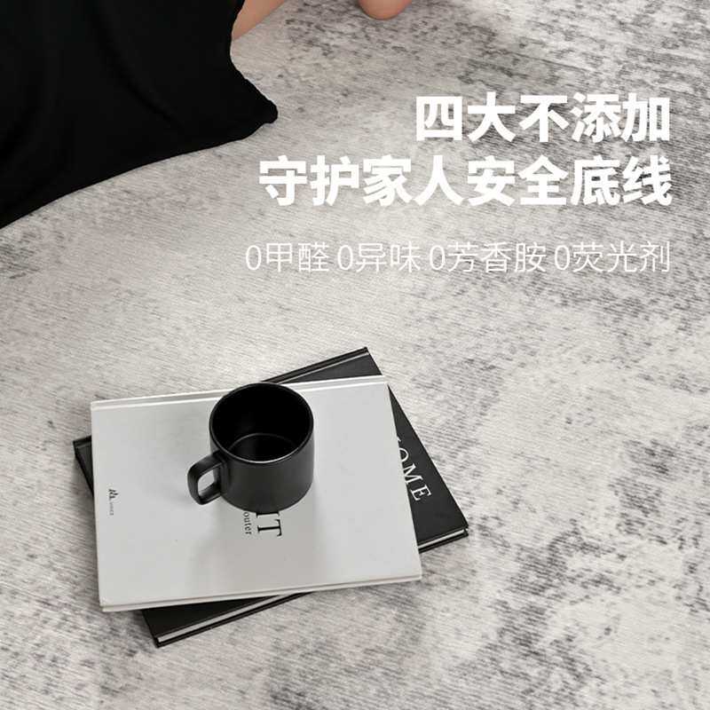 轻奢可拆洗地毯客厅卧室大面积全铺易打理书房茶几可机洗地垫代发