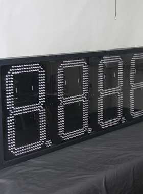 江西加油站LED价格牌12寸黄色户外LED油价数字显示屏厂家出口货源