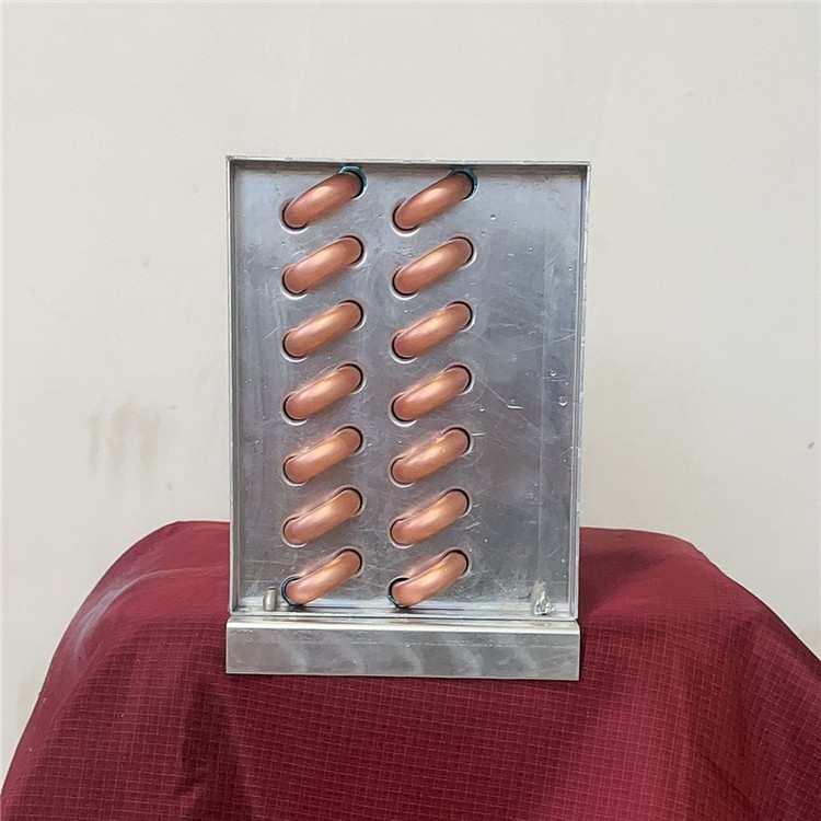 制冷展示柜冰柜风冷水冷小型铜管散热器热交换蒸发器翅片式冷凝器