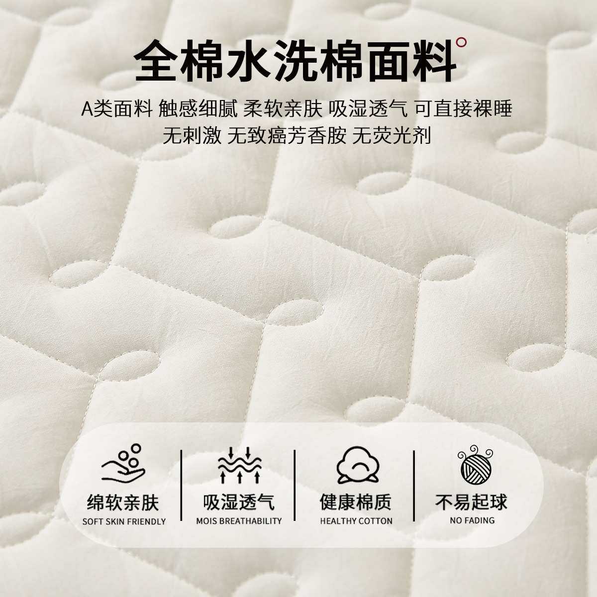 2025新款100全棉床笠罩单件纯棉夹棉床罩床单套席梦思床垫保护