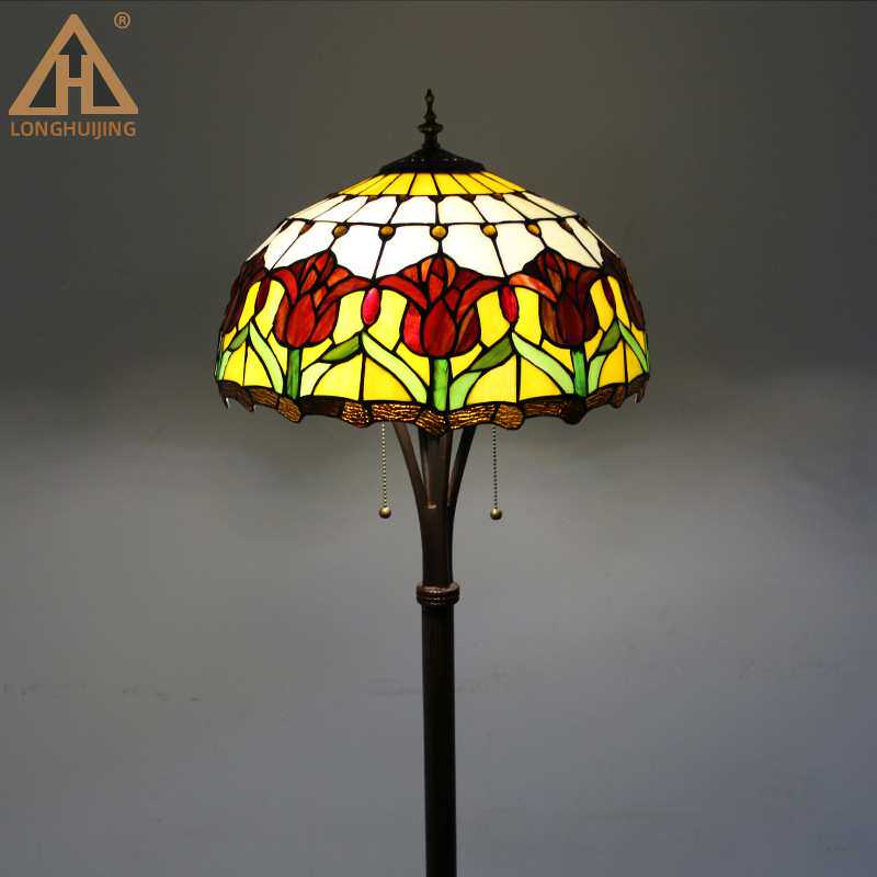 跨境落地灯 乡村北欧创意客厅卧室书房床头立式灯饰 阅读落地台灯