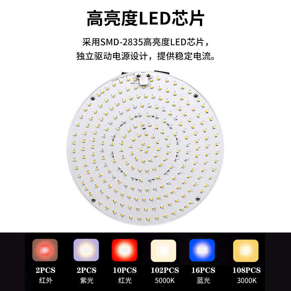 谦润照明植物生长灯水培绿植补光灯多通道调光台灯大棚花卉绿植