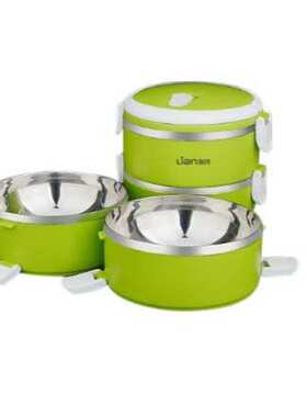 联创（Lian）保温饭盒不锈钢双层便当盒方便清洗DF-CP0616M 绿色