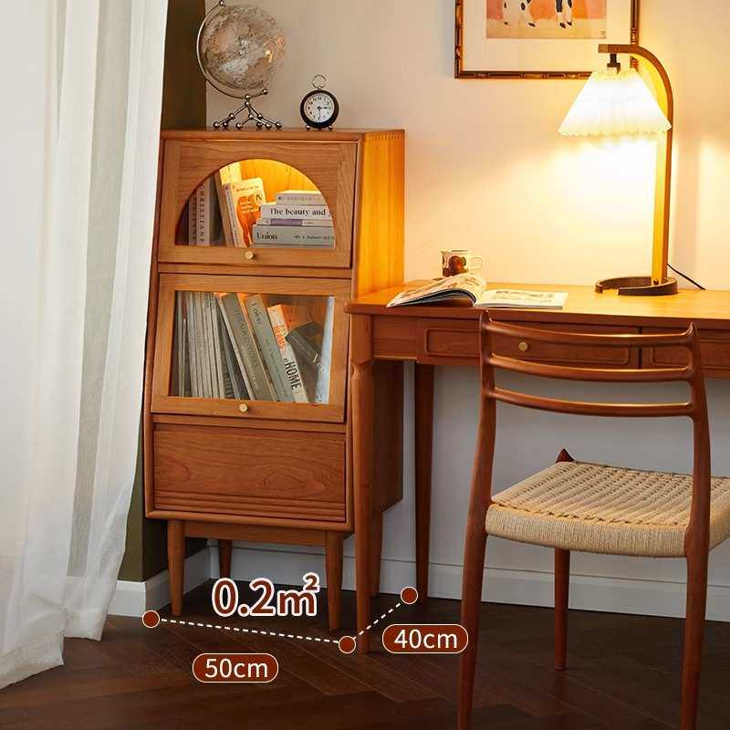 欧拉家具春日边柜樱桃木沙发小立柜床头窄书柜客厅电视储物斗柜