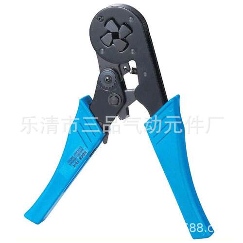 HSC8 16-4套管式裸端子 管状预绝缘端子压接钳4-16压后呈正四边形